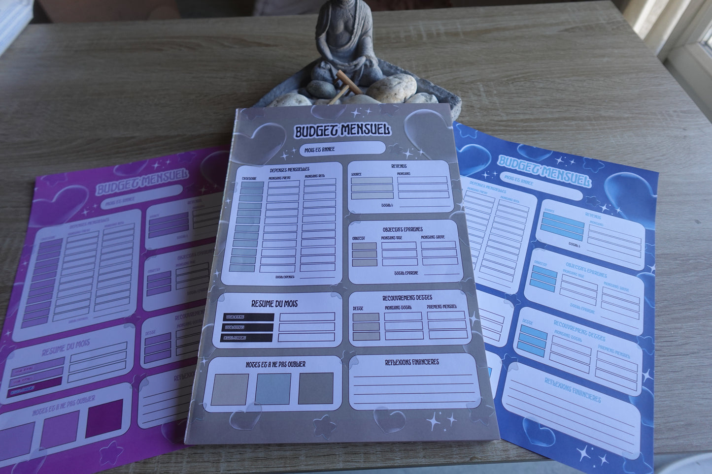 Bloc Budget Mensuel A4 — Planifie & garde le contrôle (52 pages)