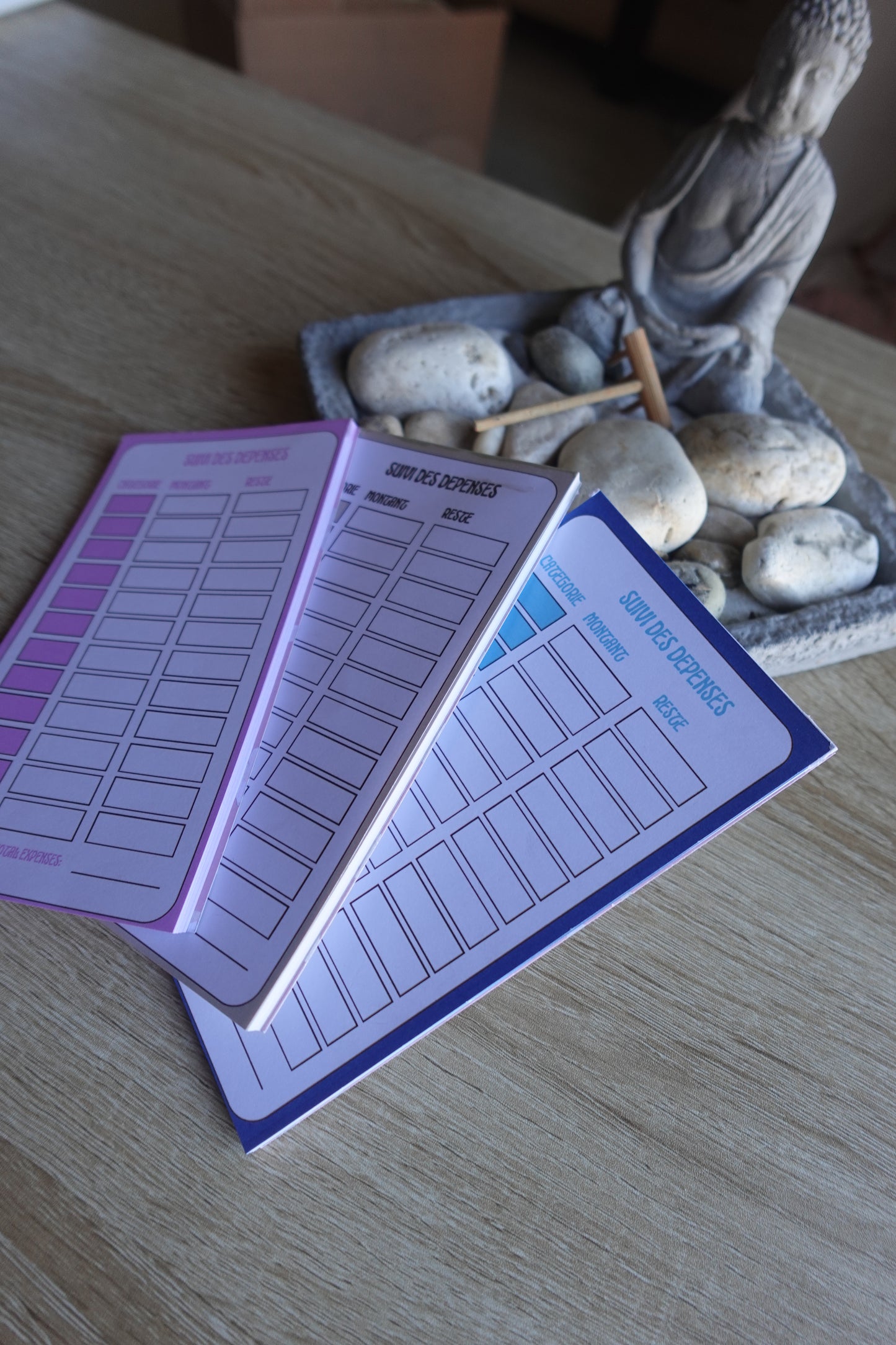 Bloc de Trackers A6 — Suivi simple & visuel de tes dépenses