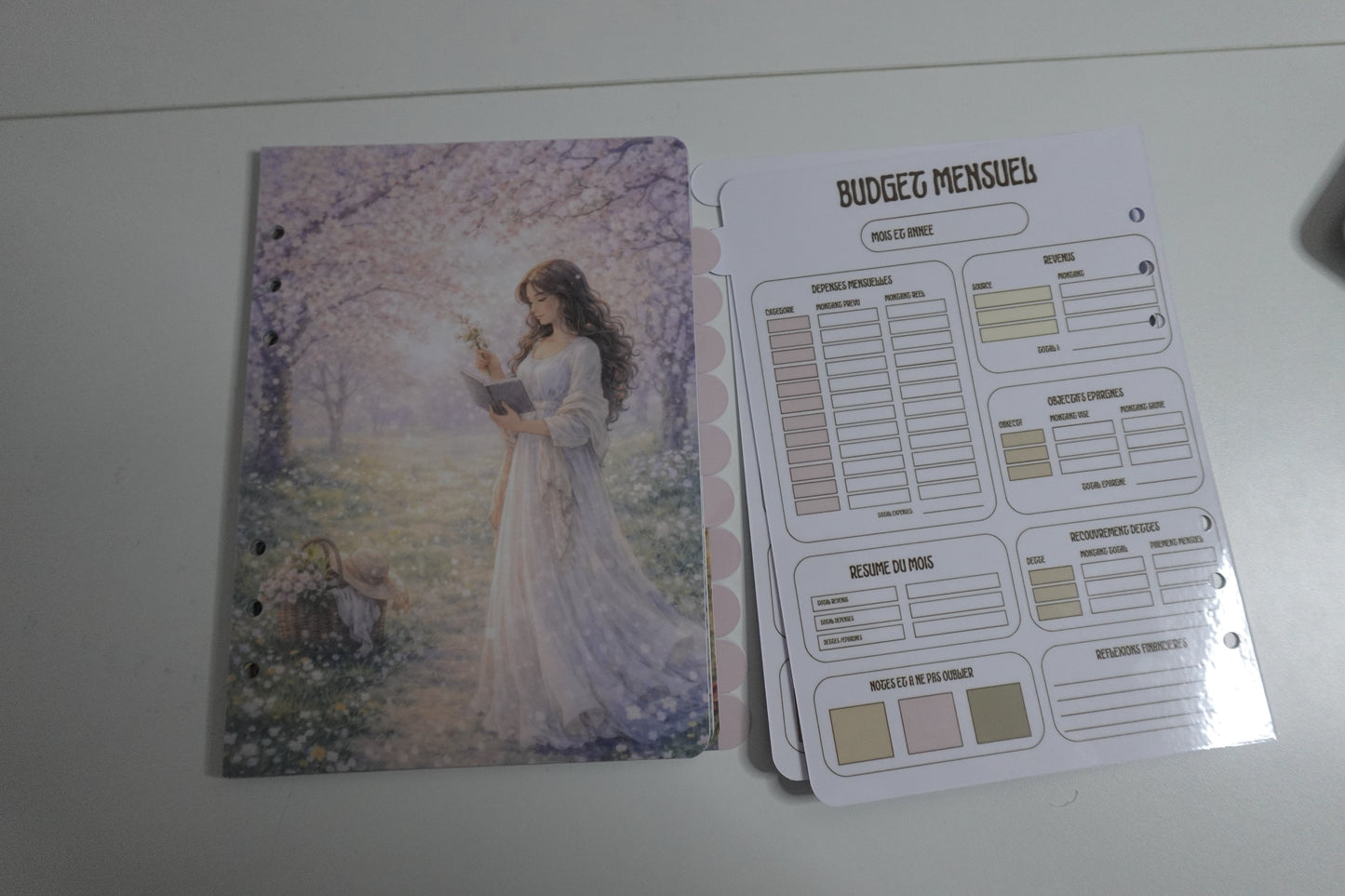 🌸 Intercalaires Renaissance Budget – 12 Mois
