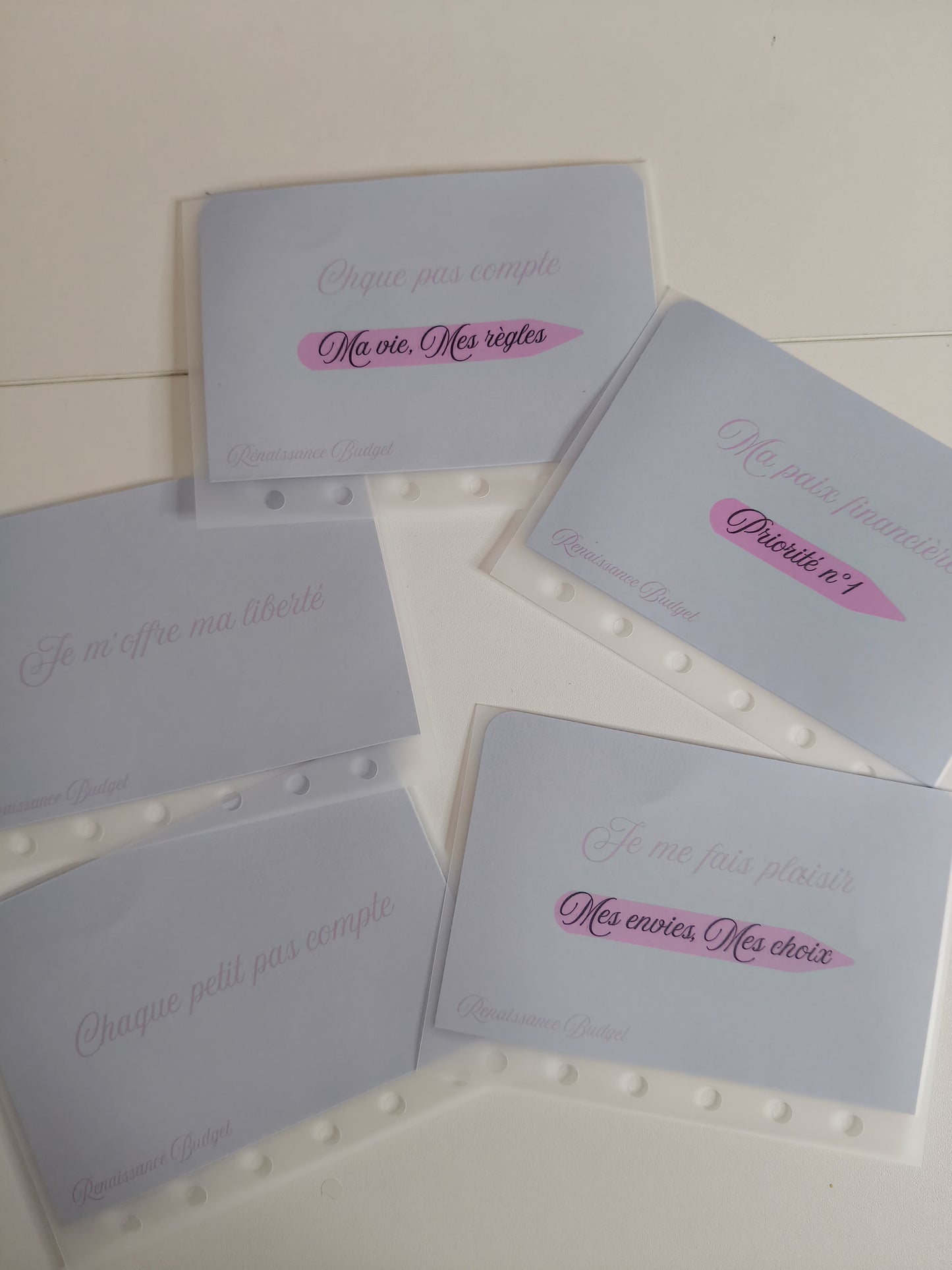 ✨ Lot de 5 Défis Épargne A7 — Format Enveloppe