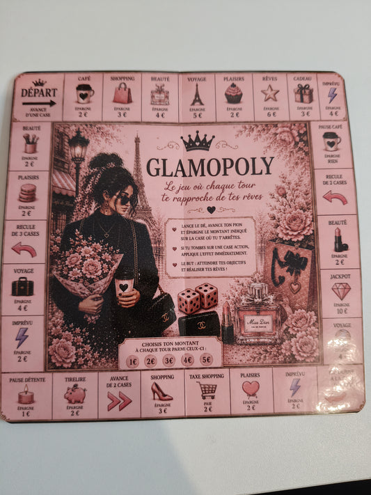 Défis Plateau Épargne – Collection Glamour | Jeux d’épargne 18 × 18 cm