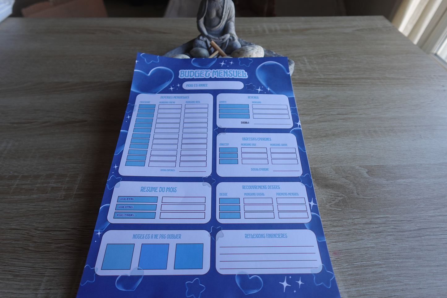 Bloc Budget Mensuel A4 — Planifie & garde le contrôle (52 pages)
