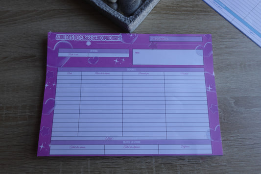 Bloc A4 — Suivi hebdomadaire des dépenses (52 semaines)