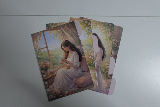 🌸 Pages de garde A6 – Renaissance Budget
