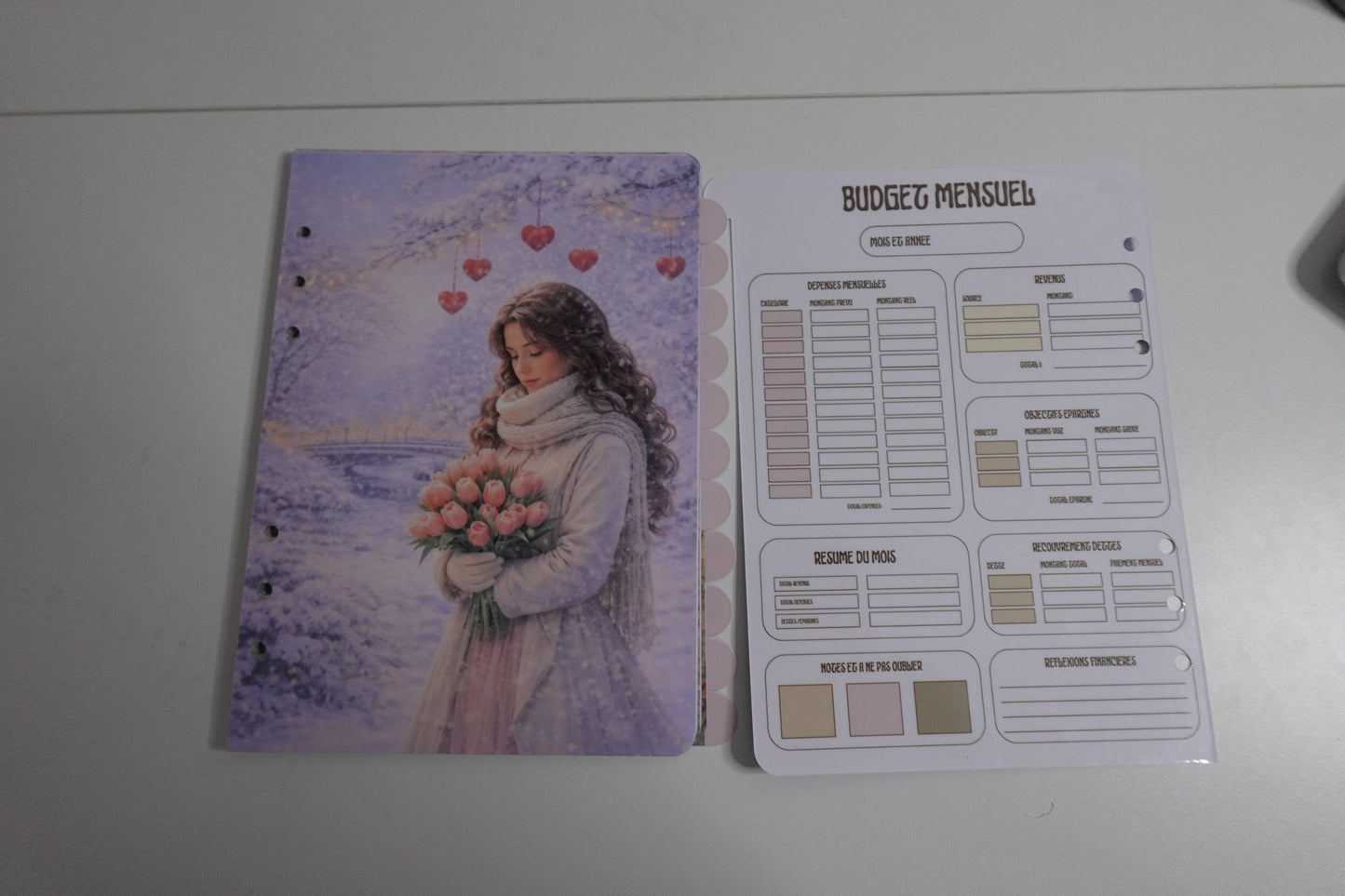 🌸 Intercalaires Renaissance Budget – 12 Mois