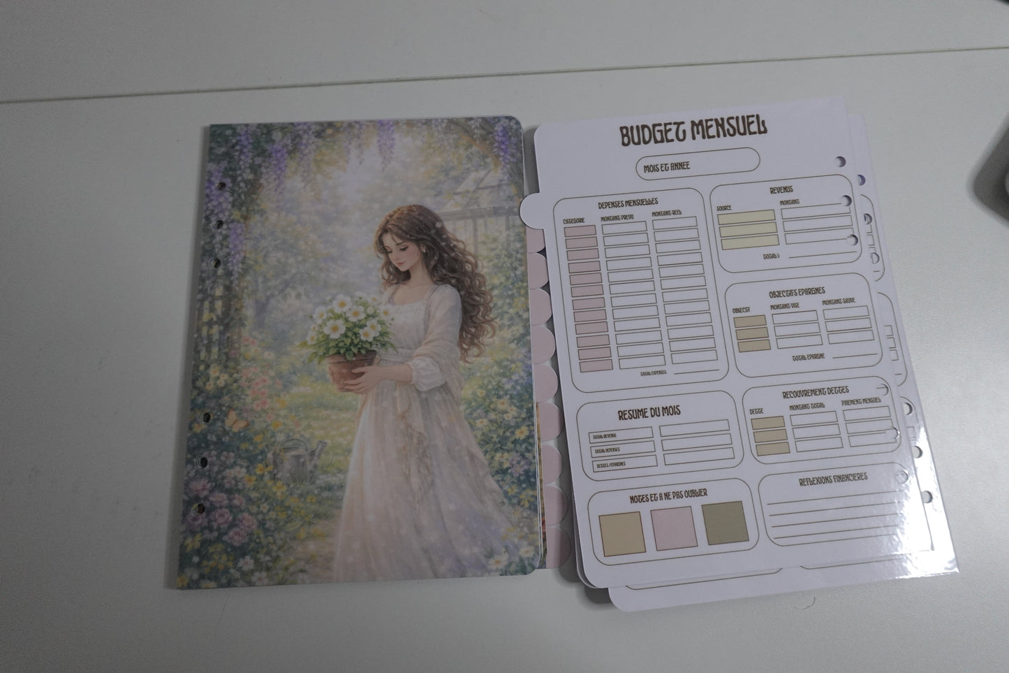 🌸 Intercalaires Renaissance Budget – 12 Mois