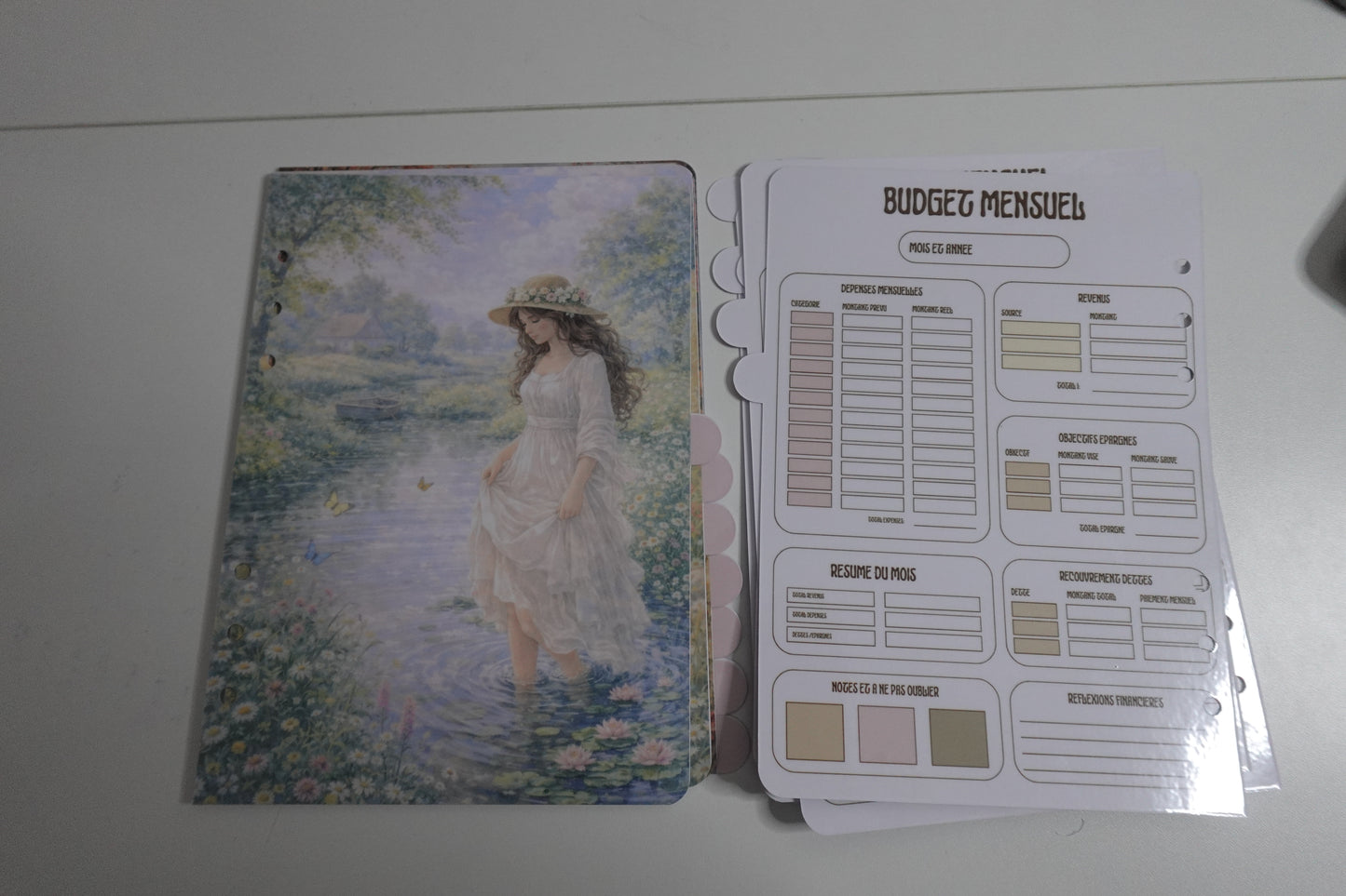 🌸 Intercalaires Renaissance Budget – 12 Mois