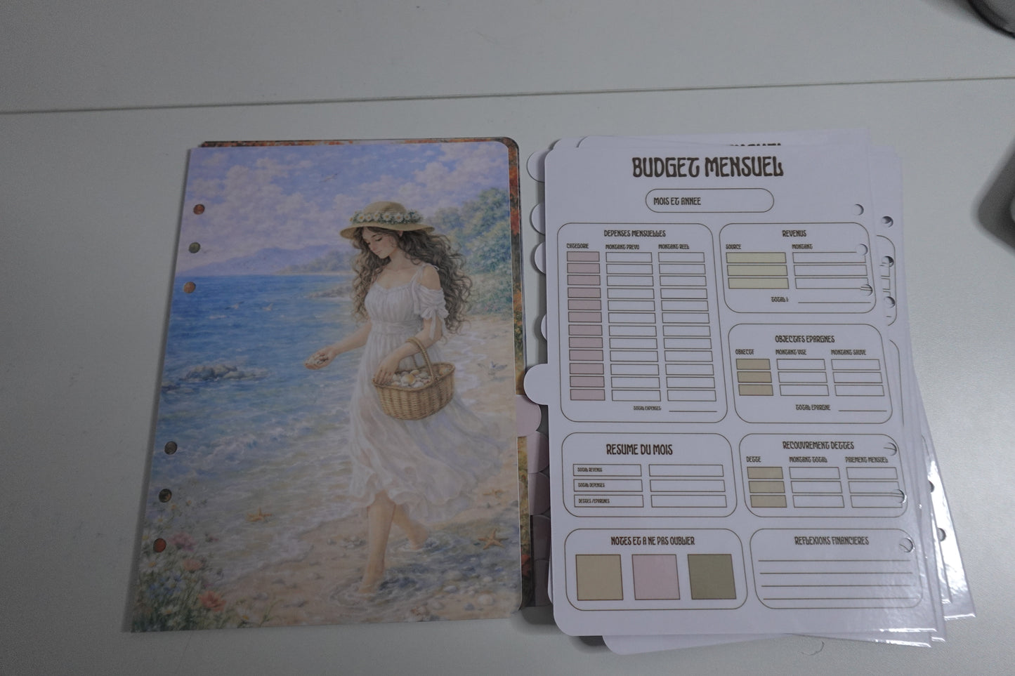 🌸 Intercalaires Renaissance Budget – 12 Mois