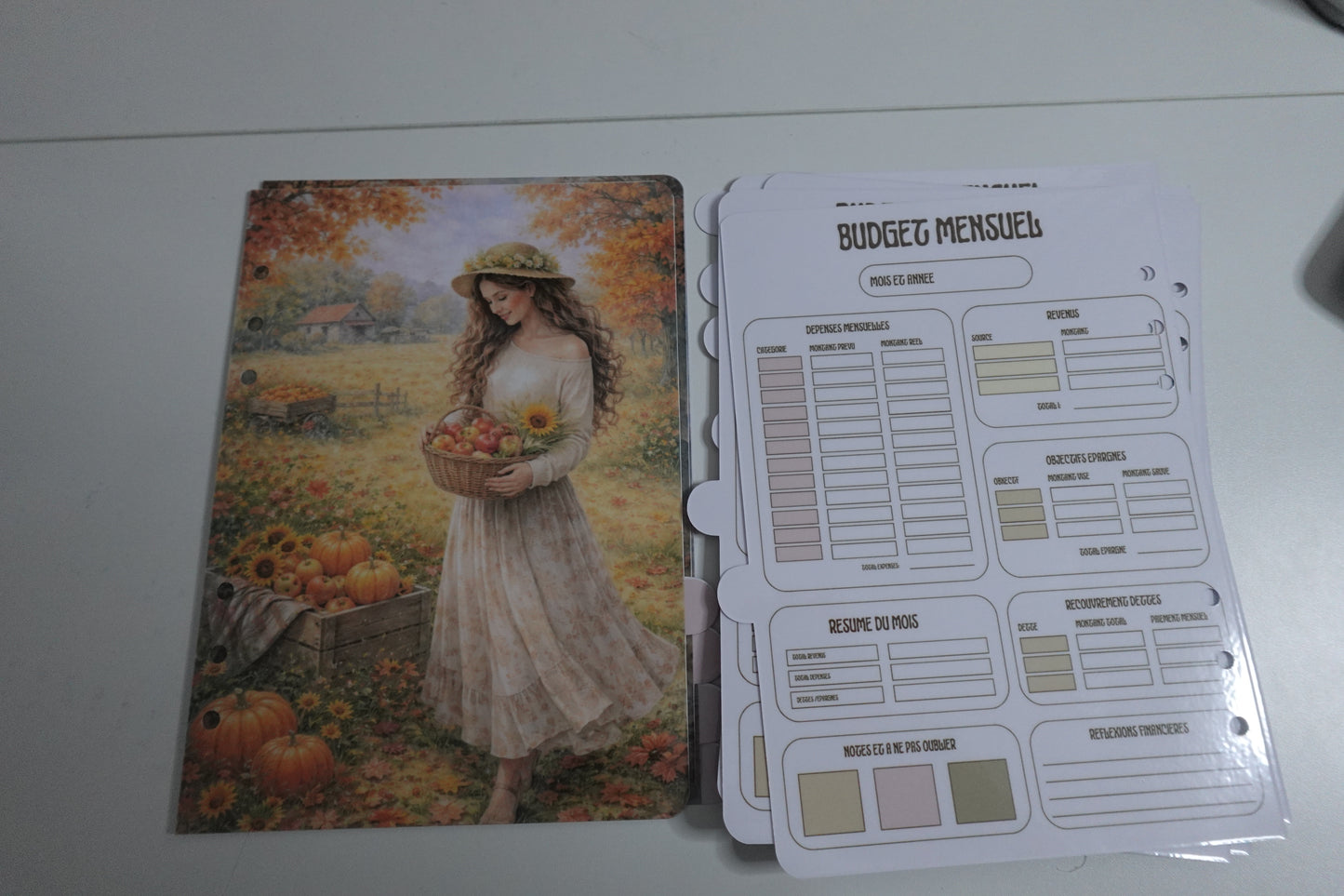 🌸 Intercalaires Renaissance Budget – 12 Mois