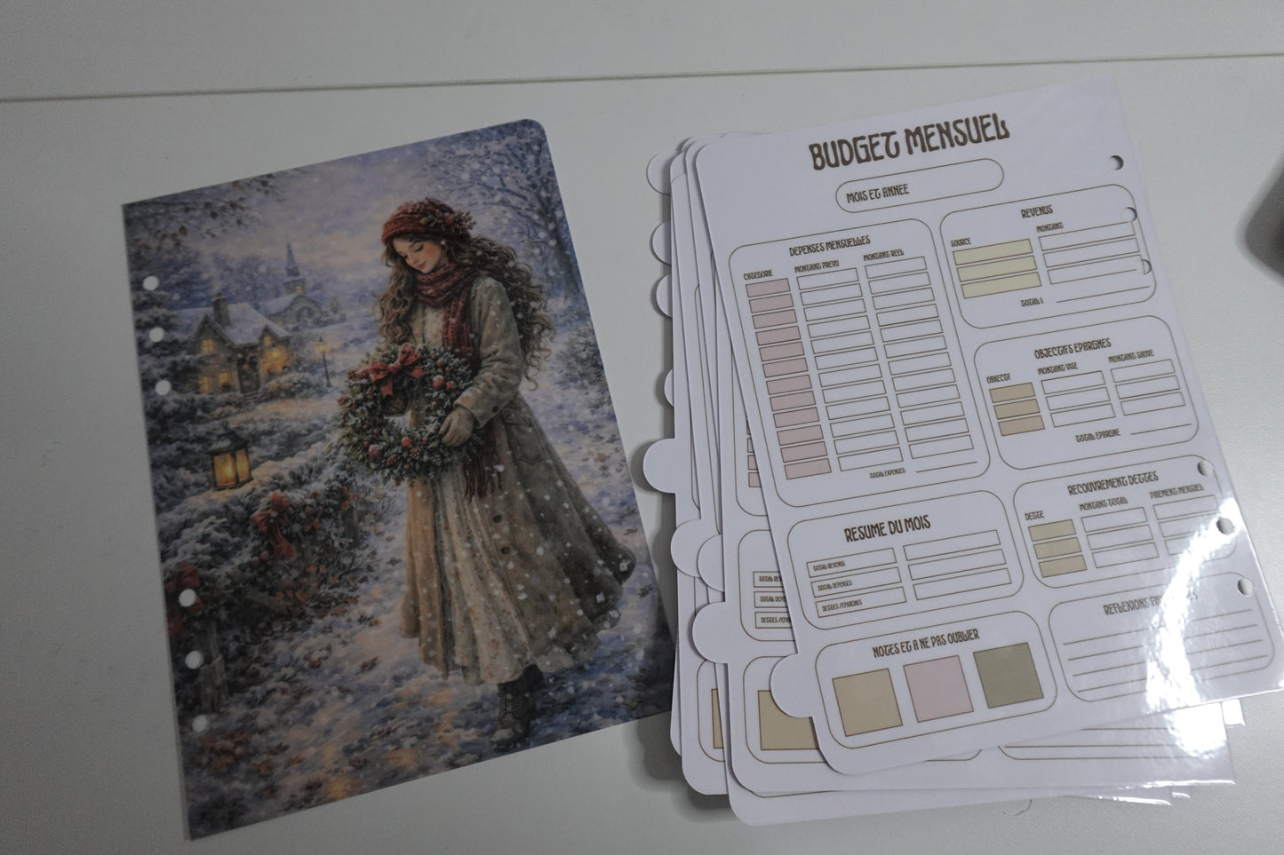 🌸 Intercalaires Renaissance Budget – 12 Mois