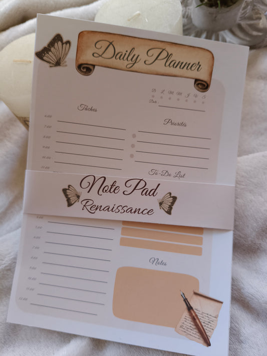 BLOC DAILY PLANNER — COLLECTION VINTAGE RENAISSANCE