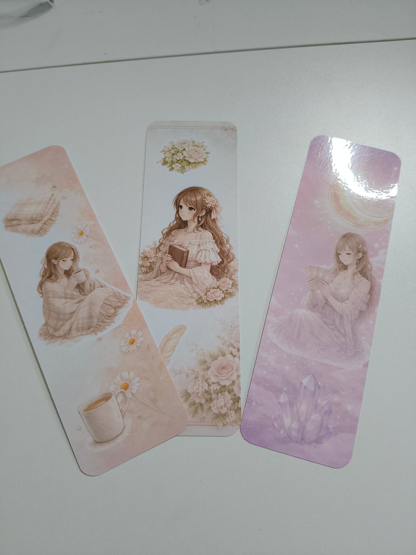 Lot de 3 marque-pages — Modèle Romantique