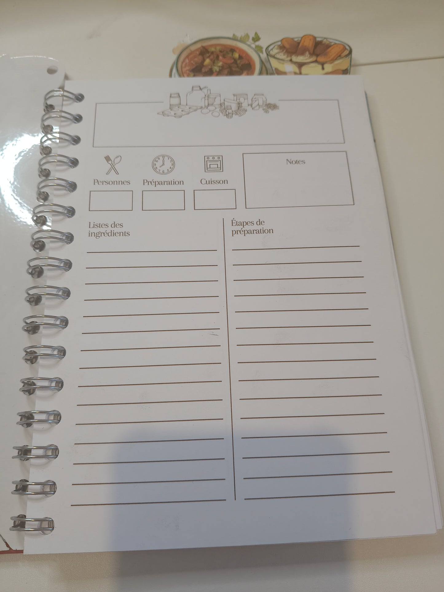 🍂 Carnet A5 – Mes recettes Automne & Hiver