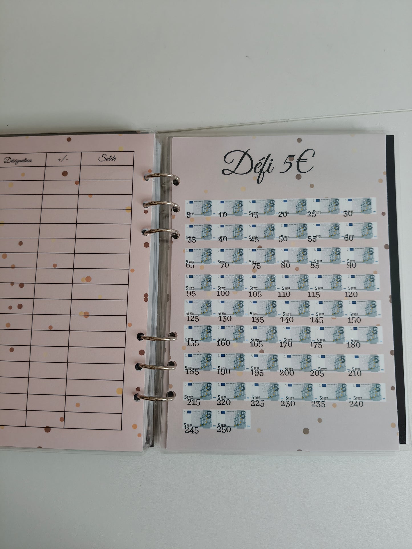 ✨ Classeur Épargne & Défi Confeti