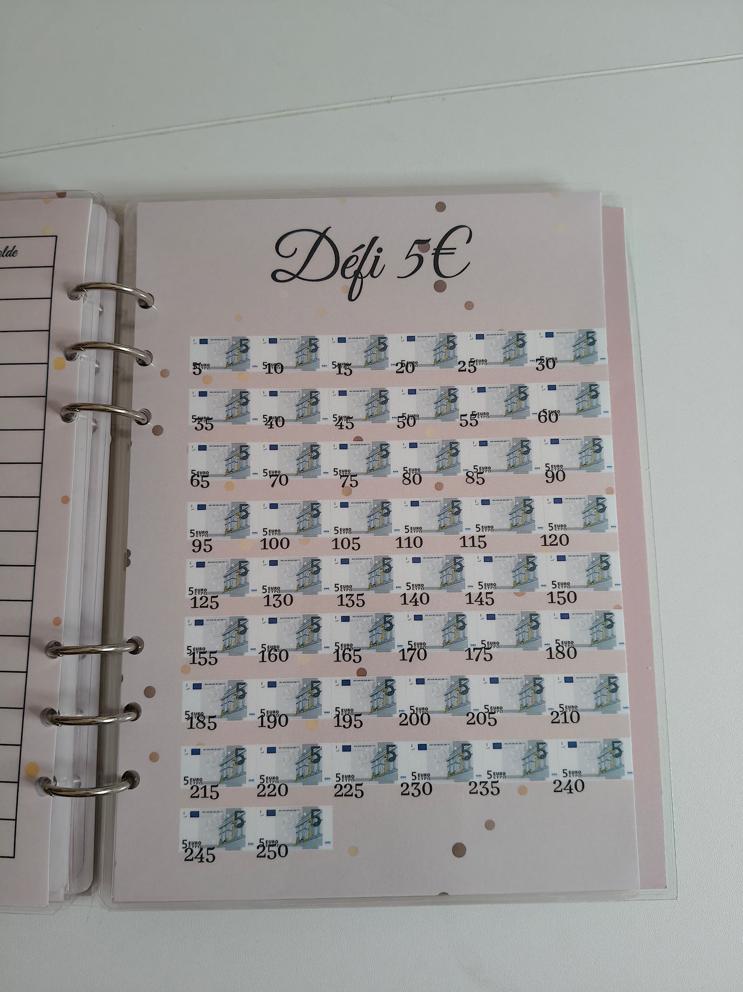 ✨ Classeur Épargne & Défi Confeti