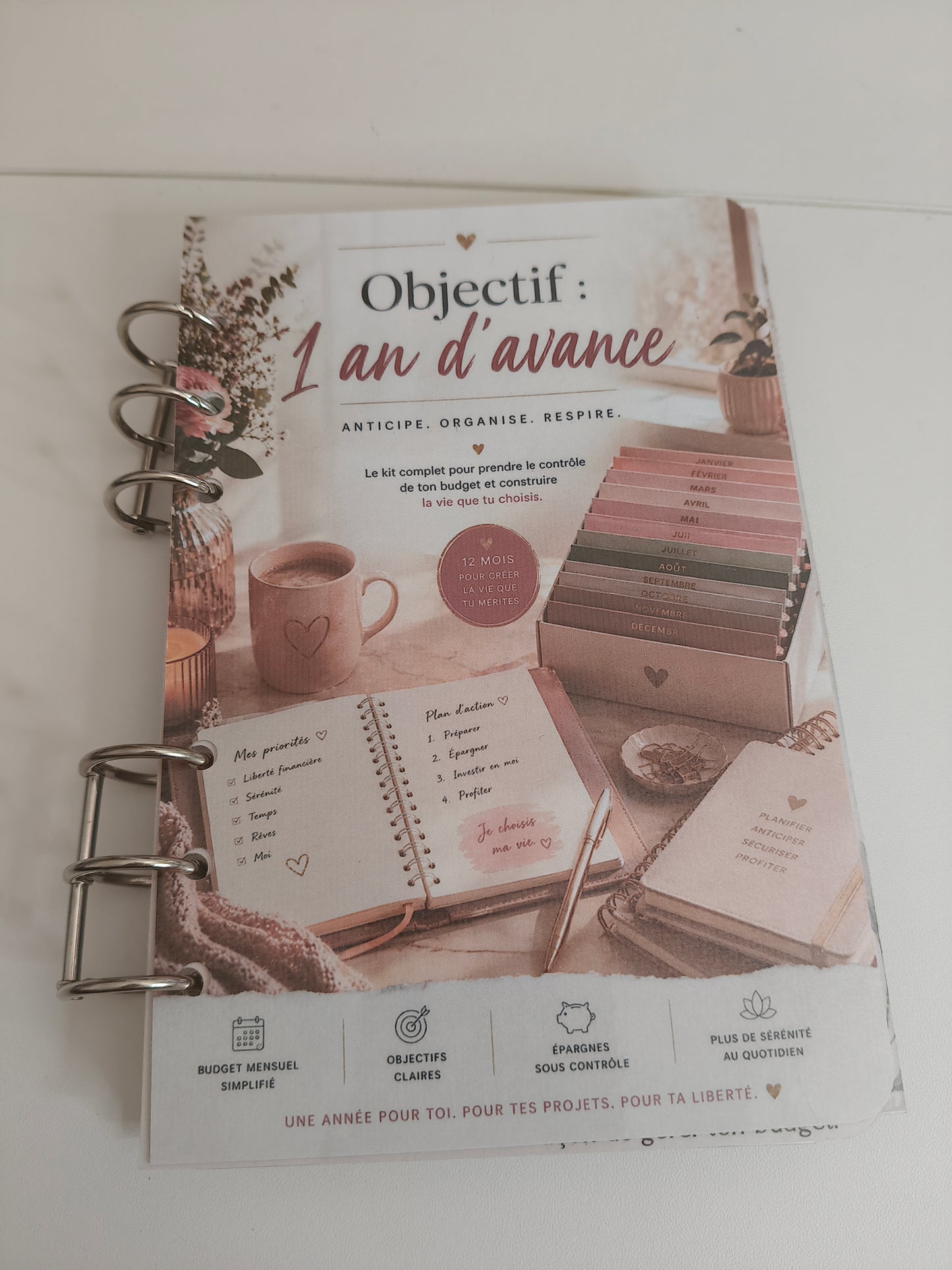 Kit Objectif 1 an d'avance — Planificateur budget annuel