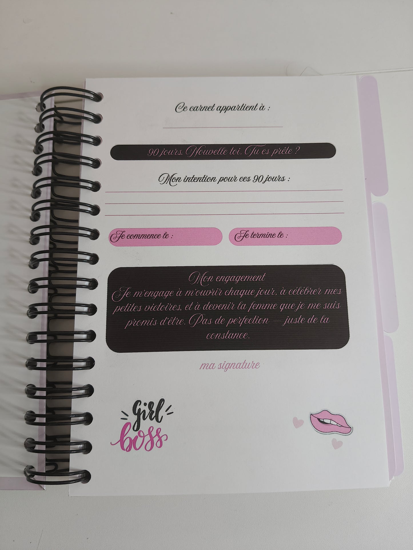 3 mois pour Maîtriser ma vie — Carnet Planner 90 jours
