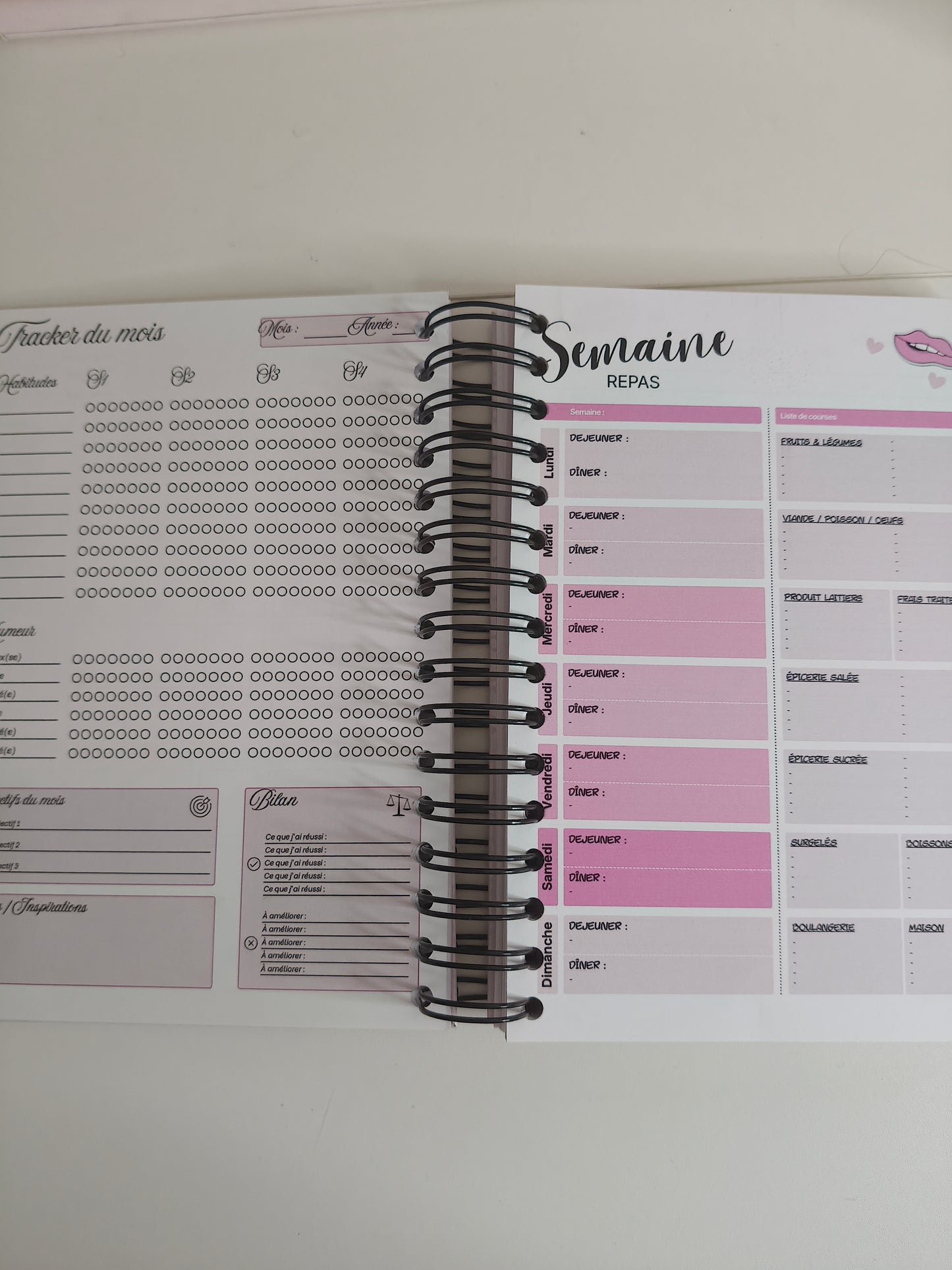 3 mois pour Maîtriser ma vie — Carnet Planner 90 jours
