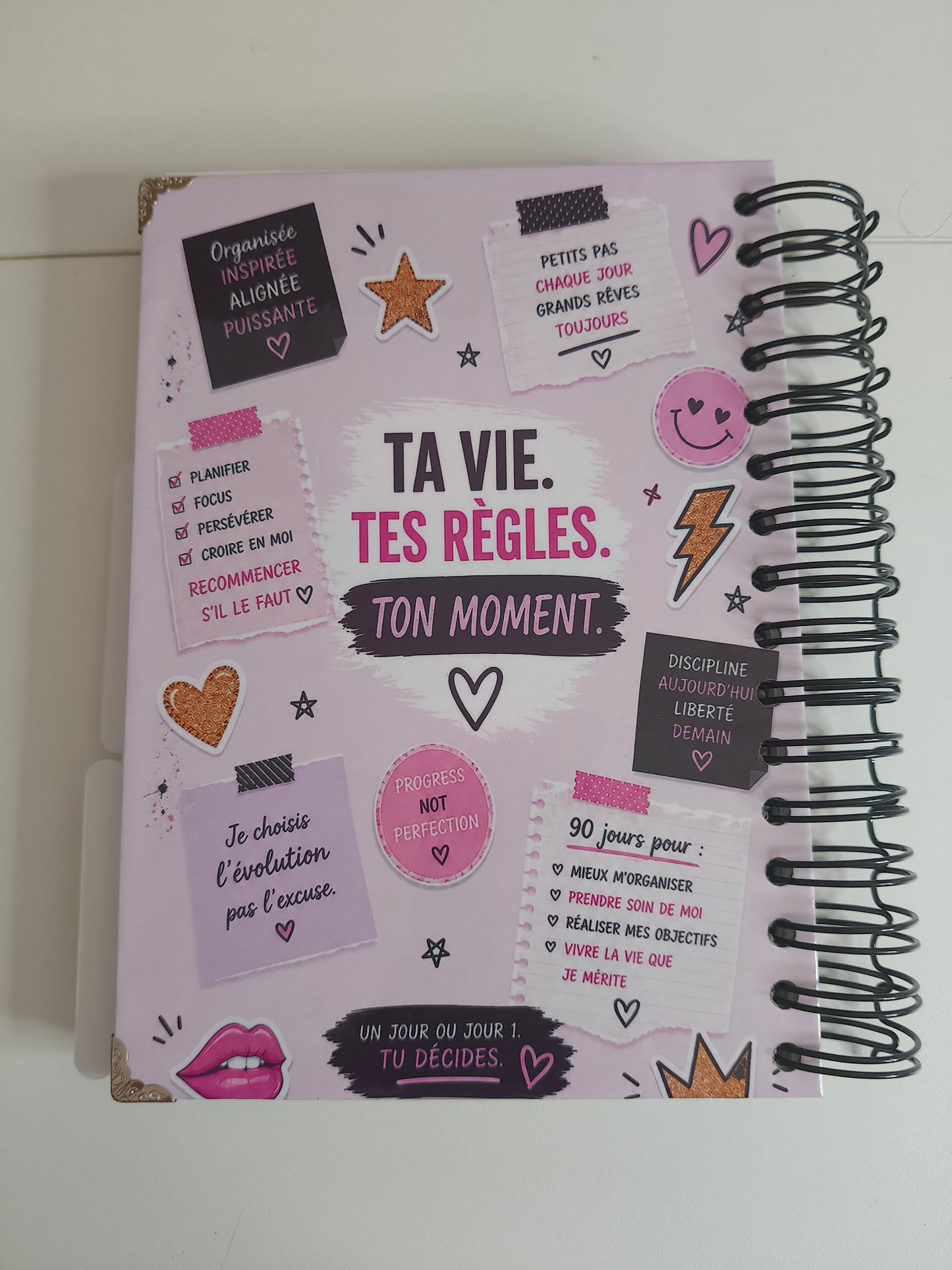 3 mois pour Maîtriser ma vie — Carnet Planner 90 jours