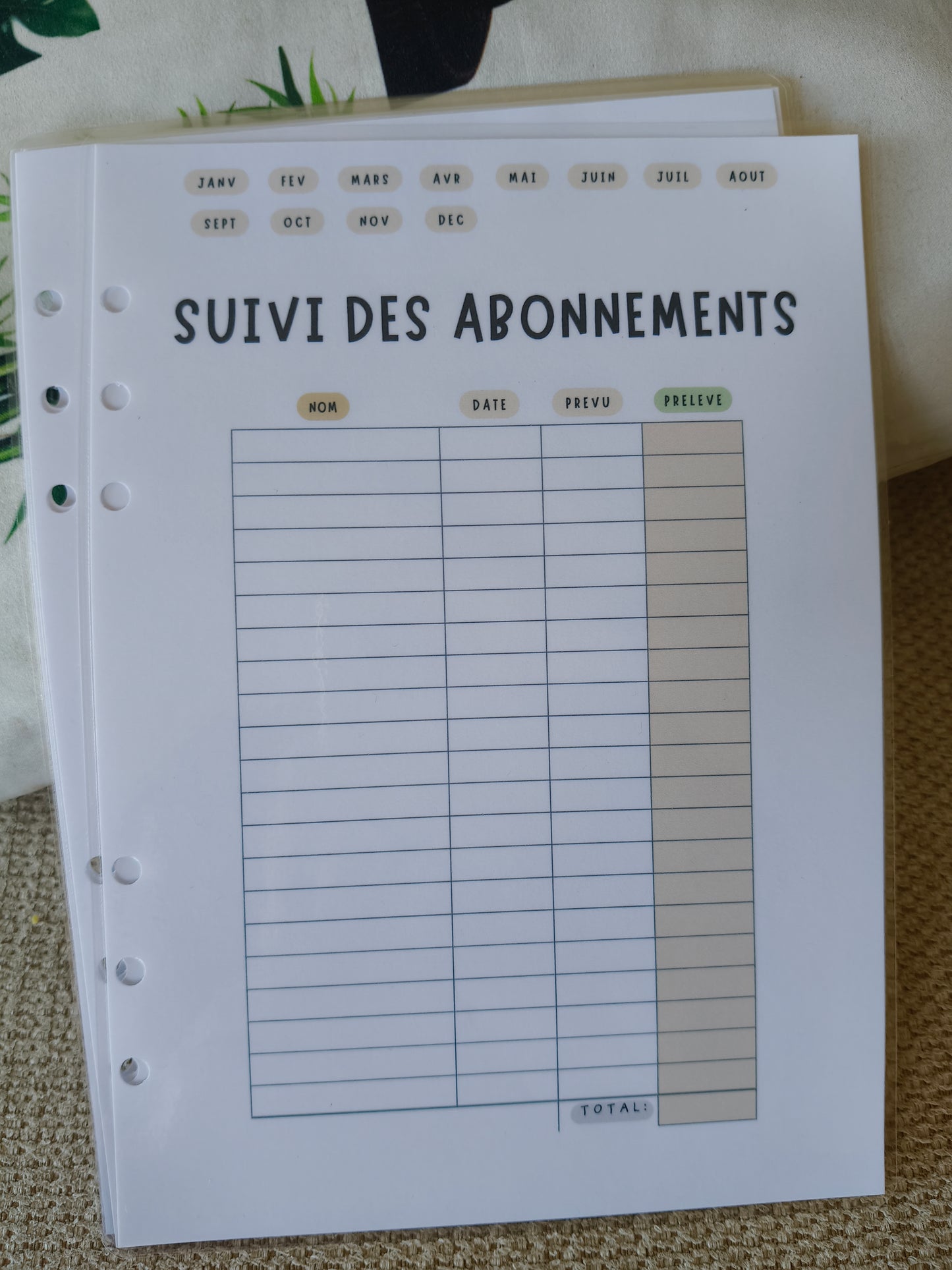 Composes ton Budget Planner