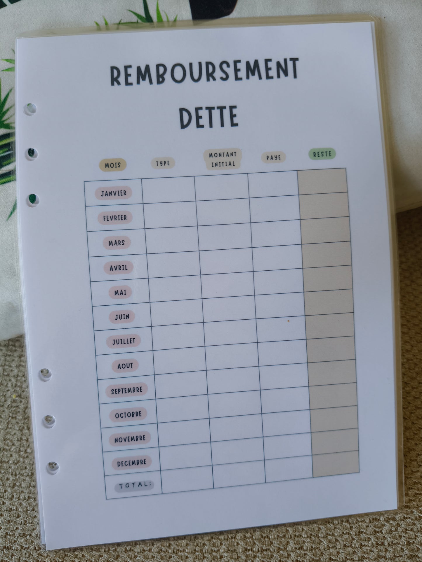 Composes ton Budget Planner