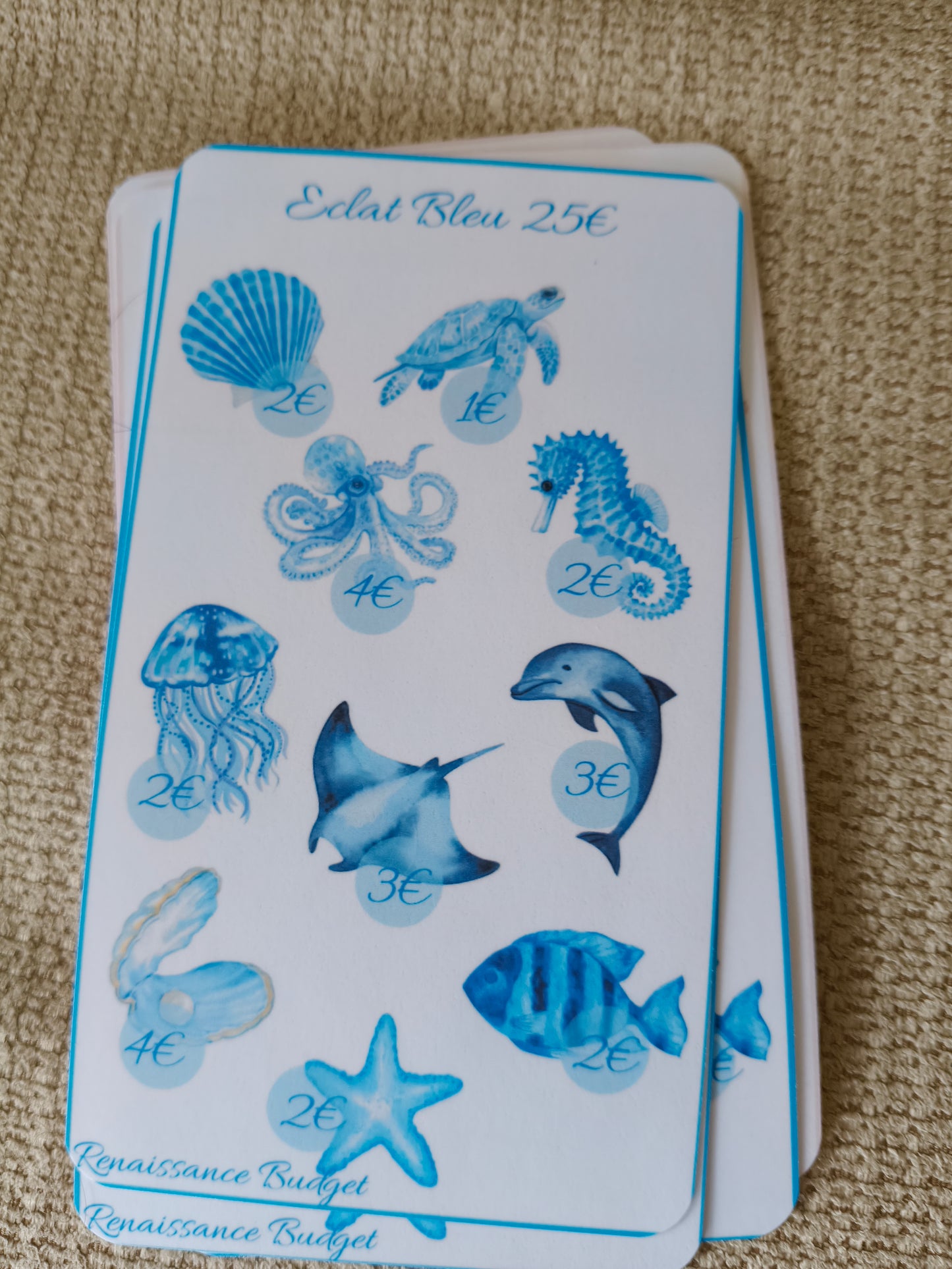 Défis Éclat — Défi d'épargne à cocher, 25€ / 50€ / 100€ (4 coloris)