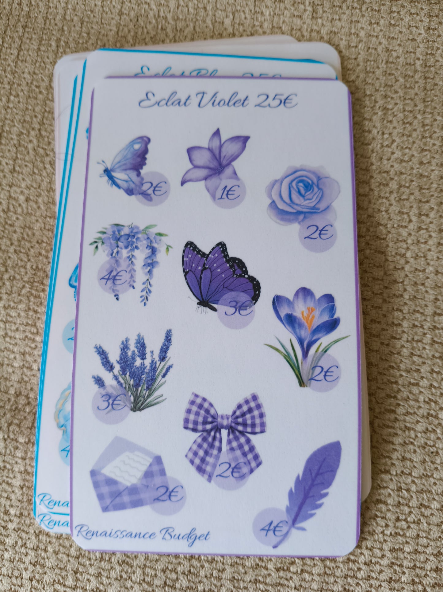 Défis Éclat — Défi d'épargne à cocher, 25€ / 50€ / 100€ (4 coloris)