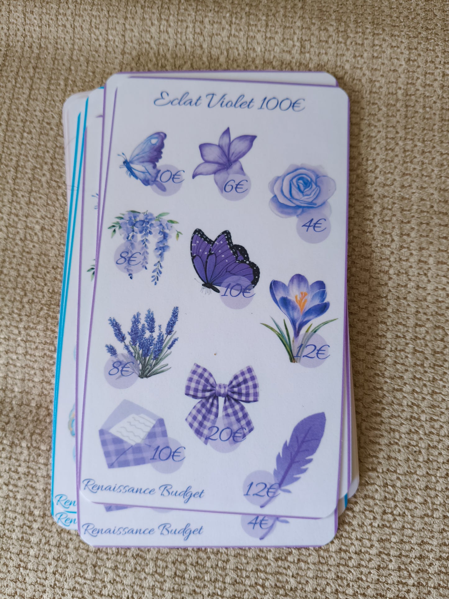 Défis Éclat — Défi d'épargne à cocher, 25€ / 50€ / 100€ (4 coloris)
