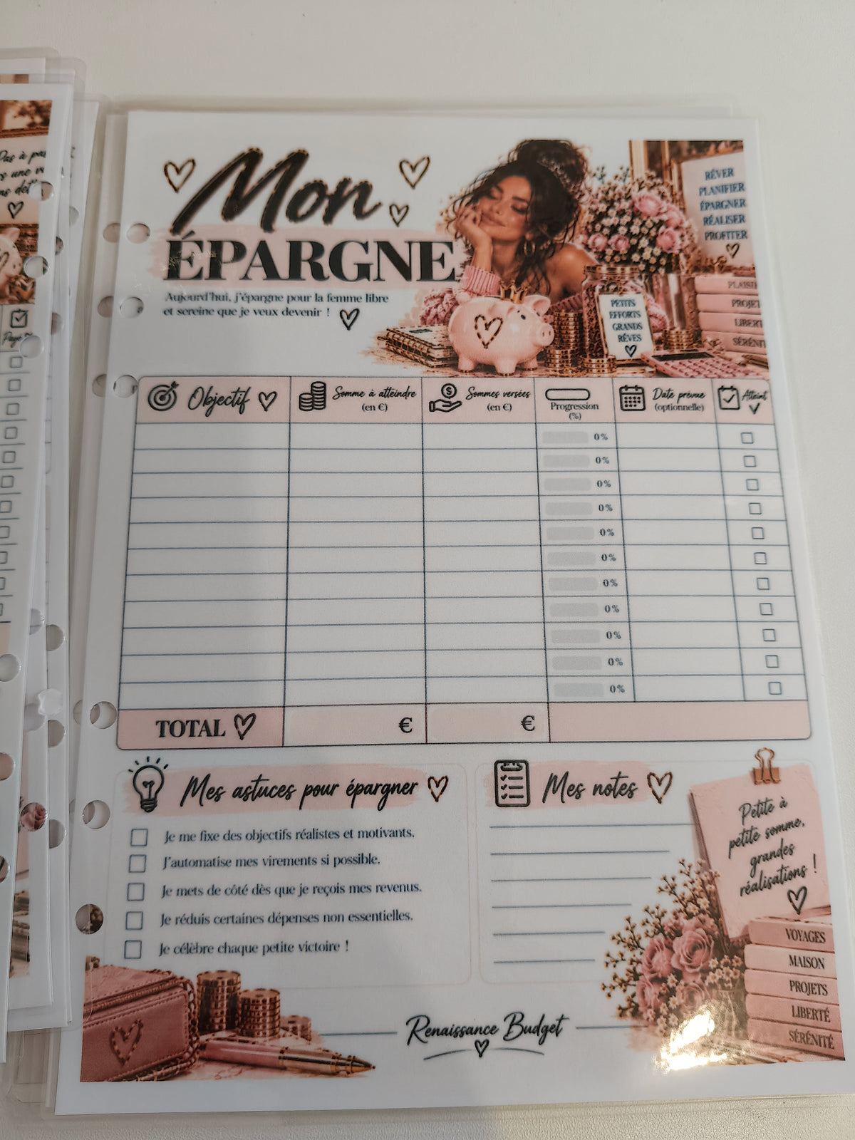 💗 MON BUDGET — Planner mensuel réutilisable